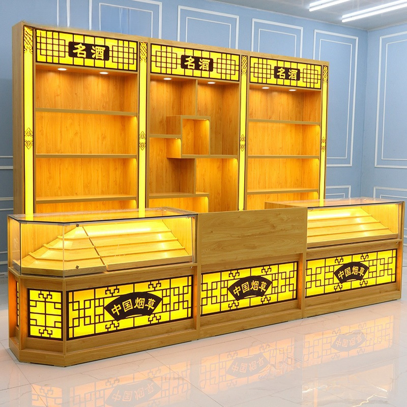 参茸展示柜滋补品茶叶店产品展示架烟酒柜白酒柜台展柜陈列柜其他