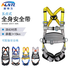 耐特力高空作業五點式安全帶國標雙背懸掛攀岩施工防墜落保險帶