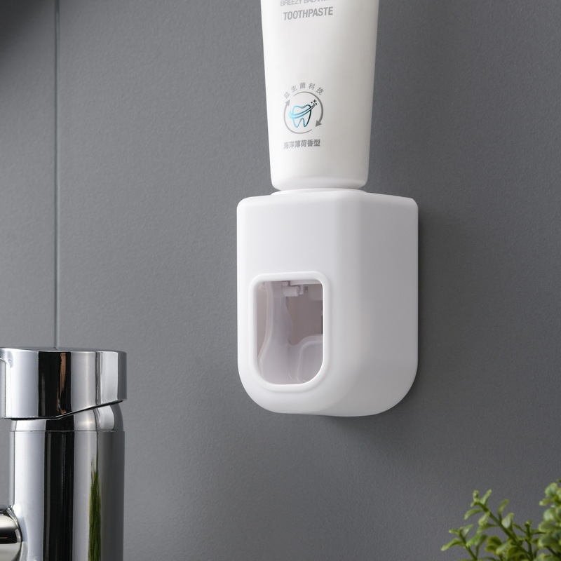 卸売り自動歯磨き粉器浴室トイレの壁は穴を開けないで定量的に簡単な怠け者の歯磨き粉を押し出す|undefined