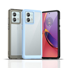 適用Moto G84手機殼Moto G84透明炫彩防摔全包保護套太空TPU軟殼