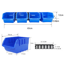 仓库塑料4pc工具收纳盒零件盒 物料盒 配料盒 斜口工具盒厂家批发