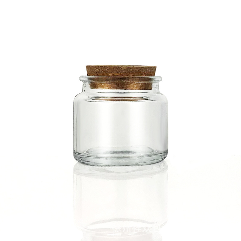 Transparente vidrio grande fragancia vela taza de almacenamiento 100ml transparente romántica DIY vela hecha a mano