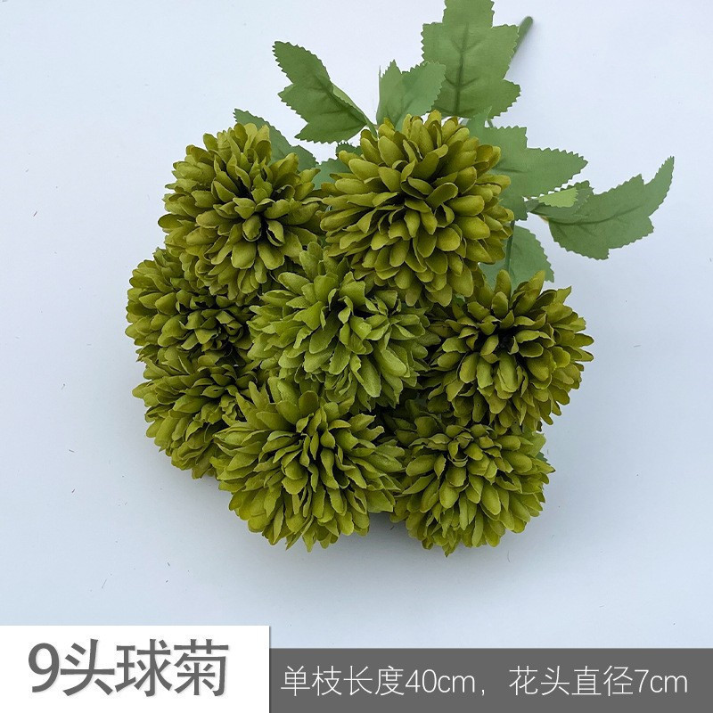 9 header chrysanthemum yul dark green
