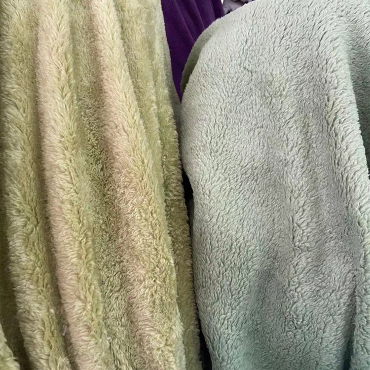 Tela de terciopelo ártico de doble cara tela de suéter de comercio exterior pijama cálido bufanda sombrero forro alfombra tela de equipaje