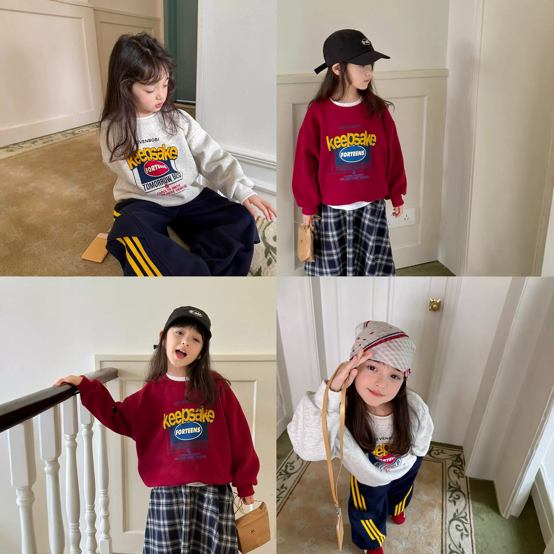 女童洋气加绒宽松冬季卫衣女宝宝加厚上衣2025新款保暖休闲韩版潮