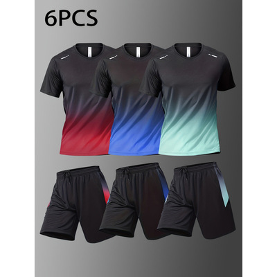 2026新款跨境代发男式夏季篮球训练跑步套装跨境跨境代发