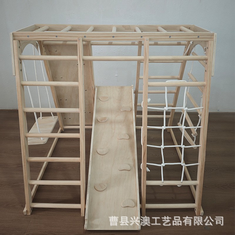 Transfronterizos de madera para niños climbing rack indoor parque infantil climbing rack montessori climbing juguetes diapositivos para niños