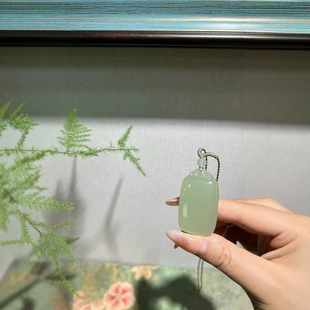 Jinyutang Xinjiang Hetian Jade Qing Water, a Touch of Elegance That Penetrates the Heart 42/25/12 a New Rain in the Empty Mountains Is as Elegant as