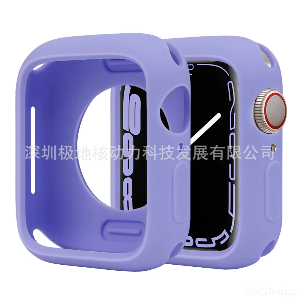 Защитный чехол для Apple Watch, совместимый с Apple Watch, цвета конфет, Applewatchs9ultras87-го поколения, мягкий силиконовый чехол