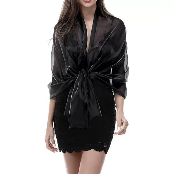 2026 European and American style satin shawl evening dress elegant party ball wedding dress with long scarf
