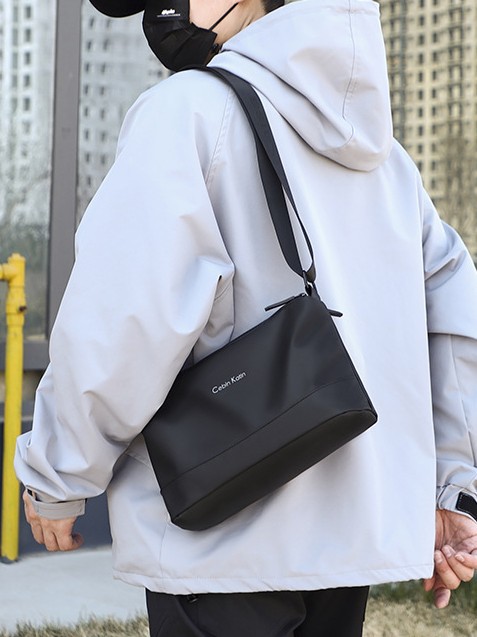 Nuevo bolso cruzado informal y moderno, versátil para ir al trabajo, mochila multifuncional para hombre, película de cuero impermeable, bolso de hombro con múltiples compartimentos