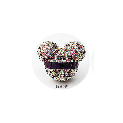 Pegatinas transfronterizas Diamante Salida de aire Mickey Clip de perfume Salida de aire de automóvil con incrustaciones de diamantes Aromaterapia Decoración de puerto de aire acondicionado de automóvil