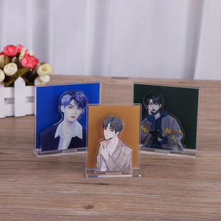 Acrylic Stand-Up Double Plug Combination Stand-Up Cartoon Animation Star Peripheral Rocking Stand-Up Stand-Up 3cm Small Stand-Up