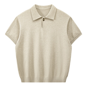 ZF8118-B 男夏薄款v领休闲T恤夏季慵懒针织日系海鸥领olo衫，男装针织衫/毛衣，星座614