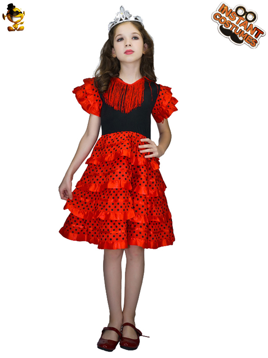 Vestido de princesa para niños traje de rendimiento traje de fiesta disfraz cosplay etapa traje de juego de rol traje de rendimiento