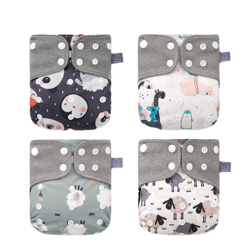 Pantalones de pañales para bebés Pañal de tela ajustable lavable impermeable transpirable a prueba de orina Pantalones de entrenamiento de pañales a prueba de fugas portátiles