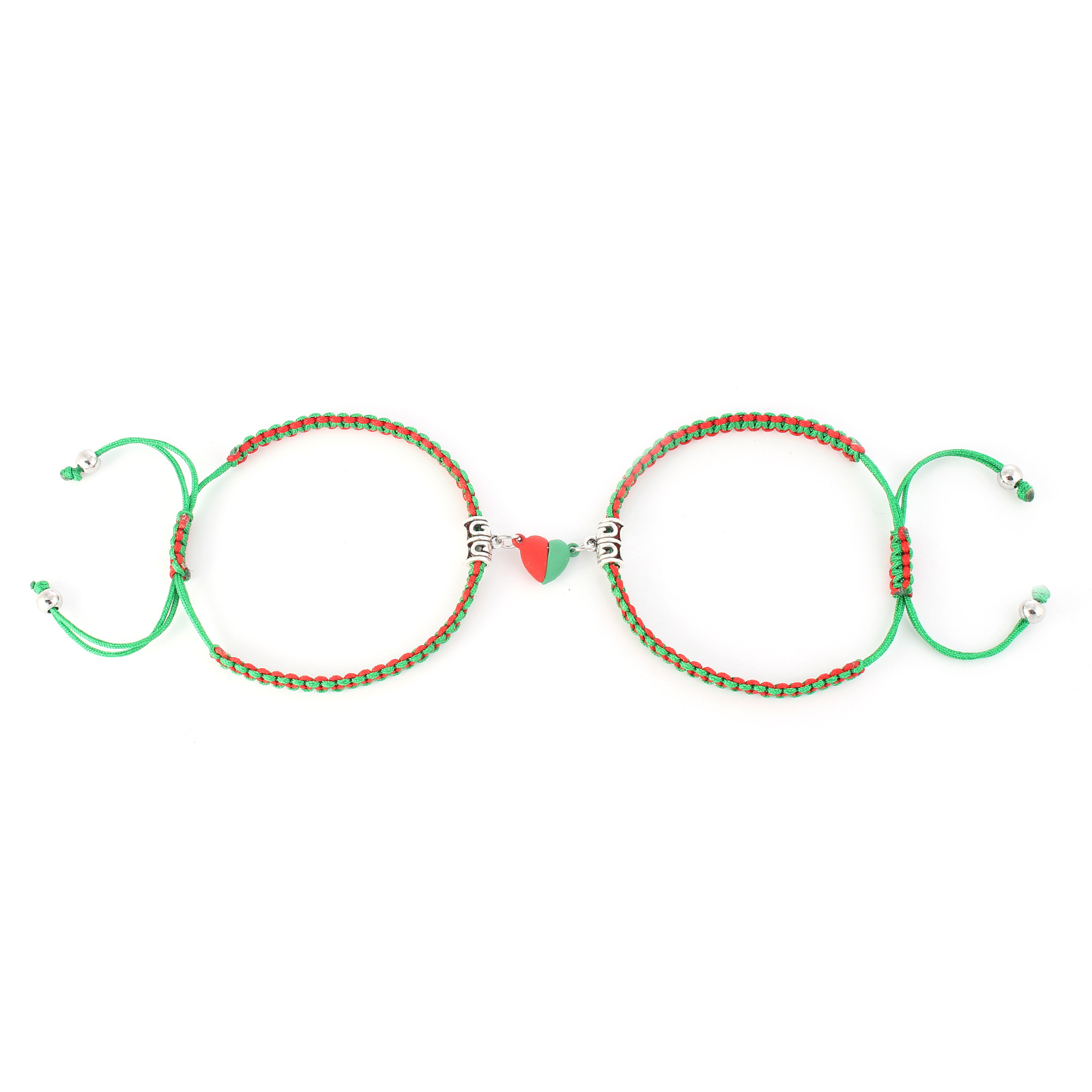 Fashion Heart Shape Alloy Handmade Unisex Bracelets 1 Piece