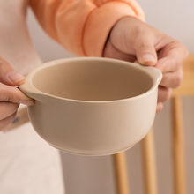 日式风ins鹅黄色陶瓷饭碗哑光简约酸奶碗早餐碗家用小清新餐具碗