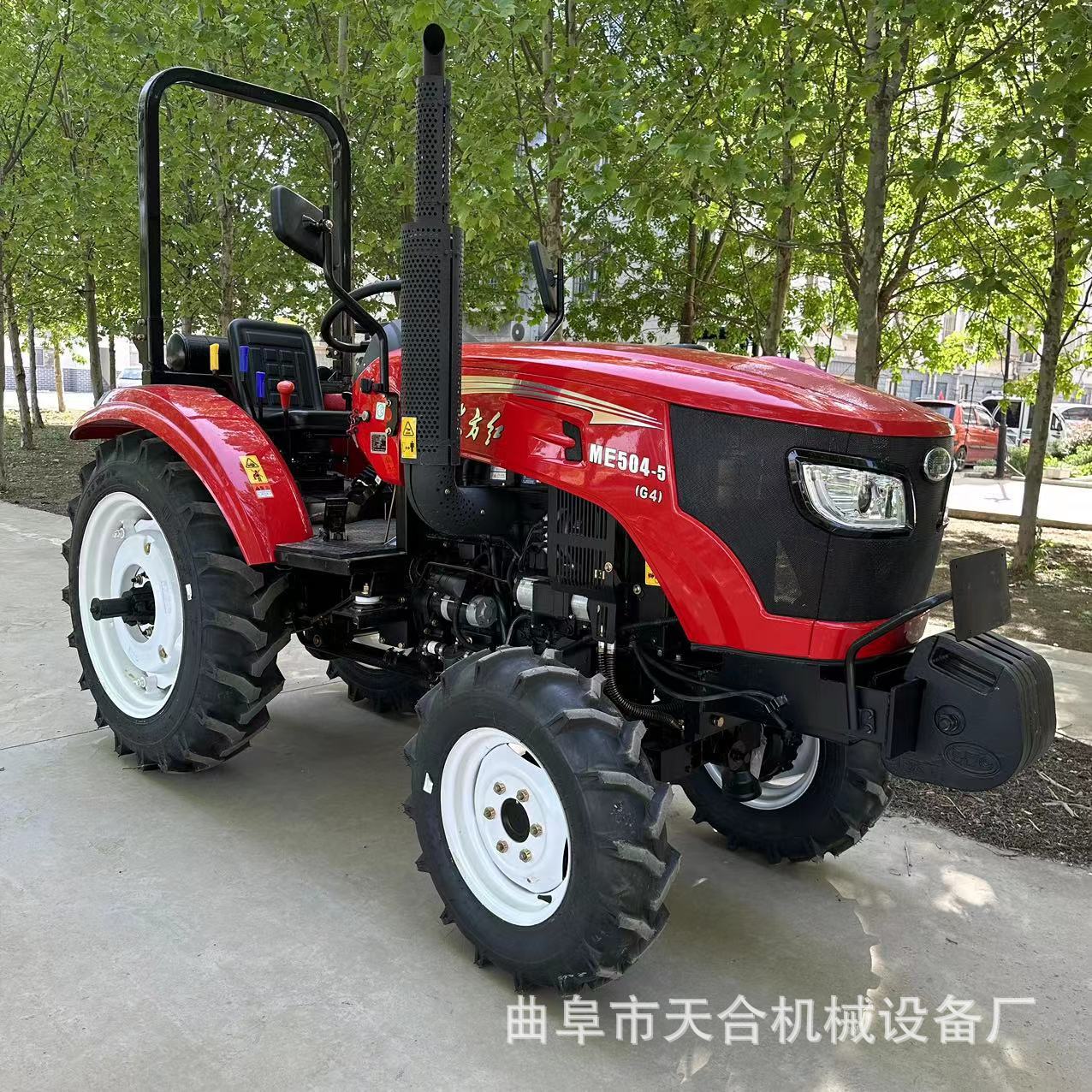 现货全新东方红强劲动力四驱704农用轮式拖拉机旋耕机翻转犁