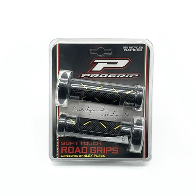 brand Domino anti-slip handlebar rubber | Motorcycle Handle Cover - 717-oe-202-yellowblack