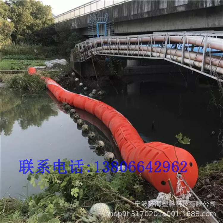 直径60公分水上pe拦渣浮漂 600*1000内部实心eps泡沫填充浮桶浮体