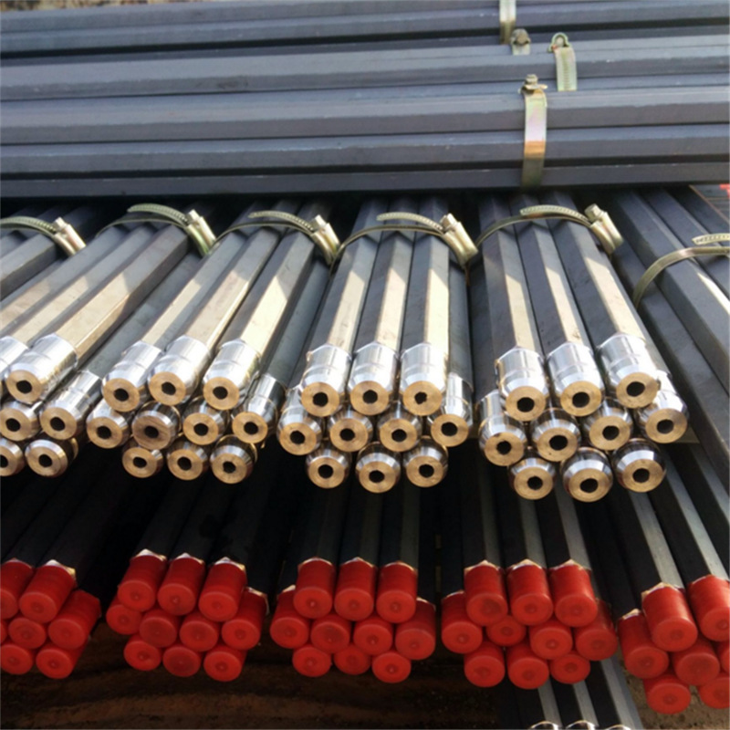 厂家供应隧道凿孔矿井凿岩机用钻杆 B19锚索钻杆 b22六棱中空锚杆