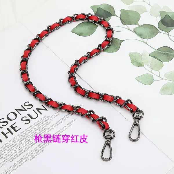 Black chain of gun wearing red skin