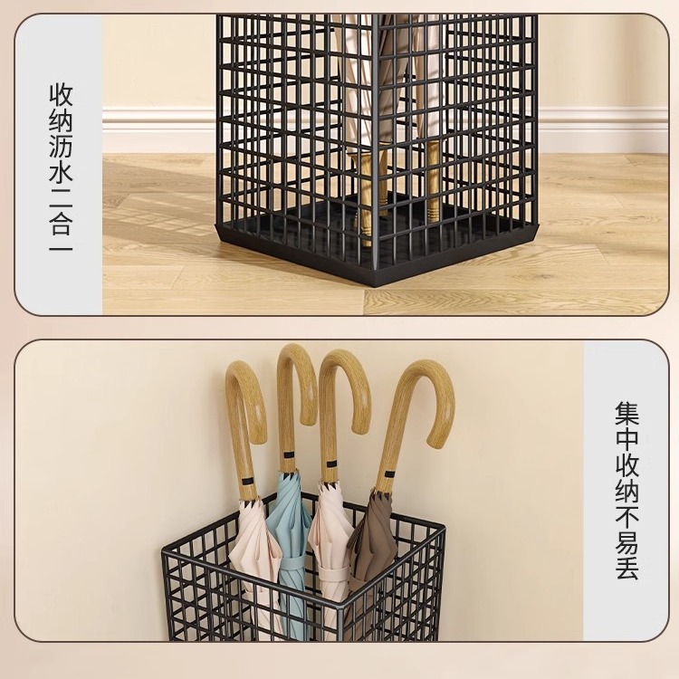 Porta de almacenamiento de paraguas, porta de almacenamiento de paraguas, barril de almacenamiento de paraguas, hotel de alojamiento residencial comercial de gran capacidad de acabado y almacenamiento de paraguas