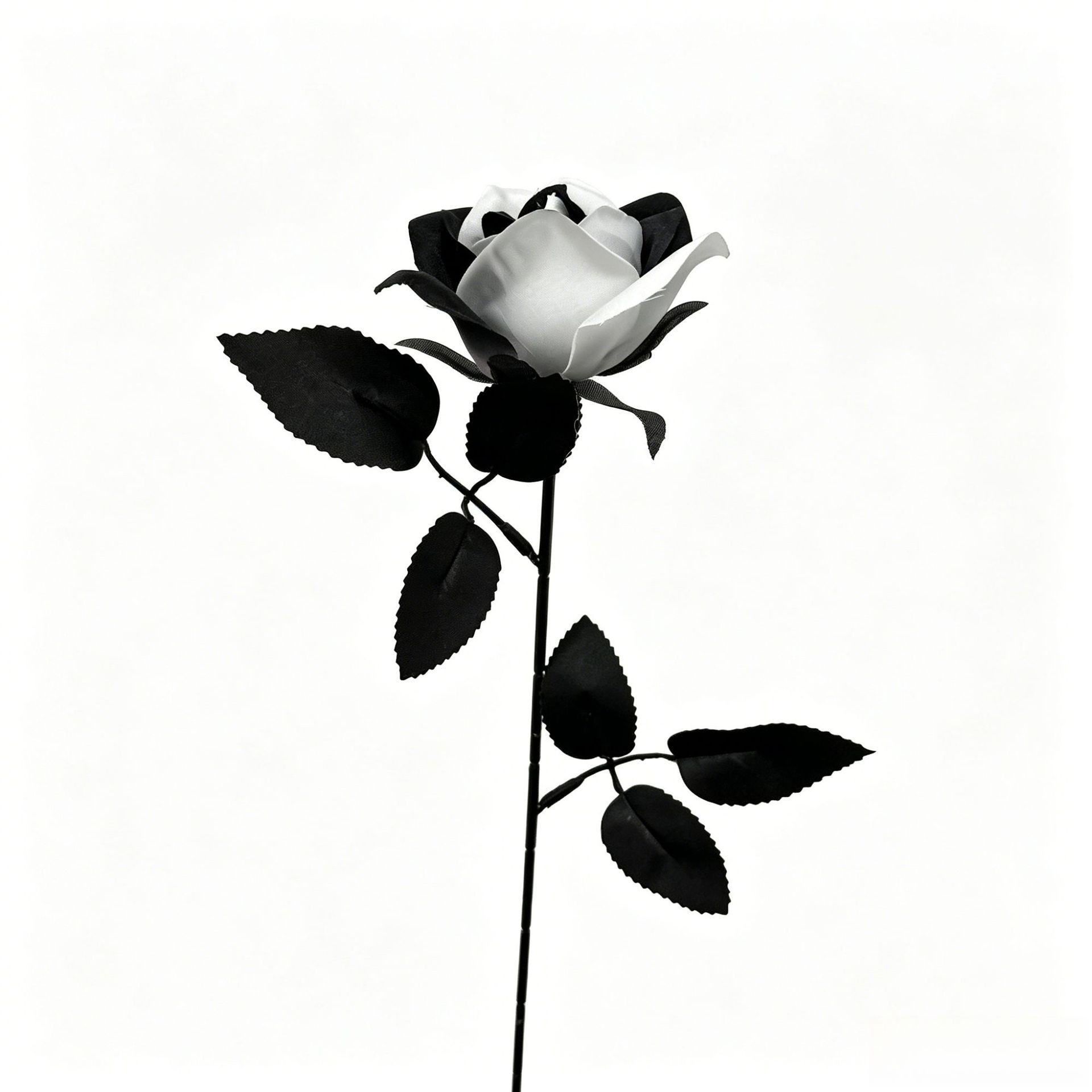 Una sola rama de tela de seda de rosas decora la Sala de estar del hogar con flores falsas, arreglos de rosas de boda DIY herramientas de simulación de flores