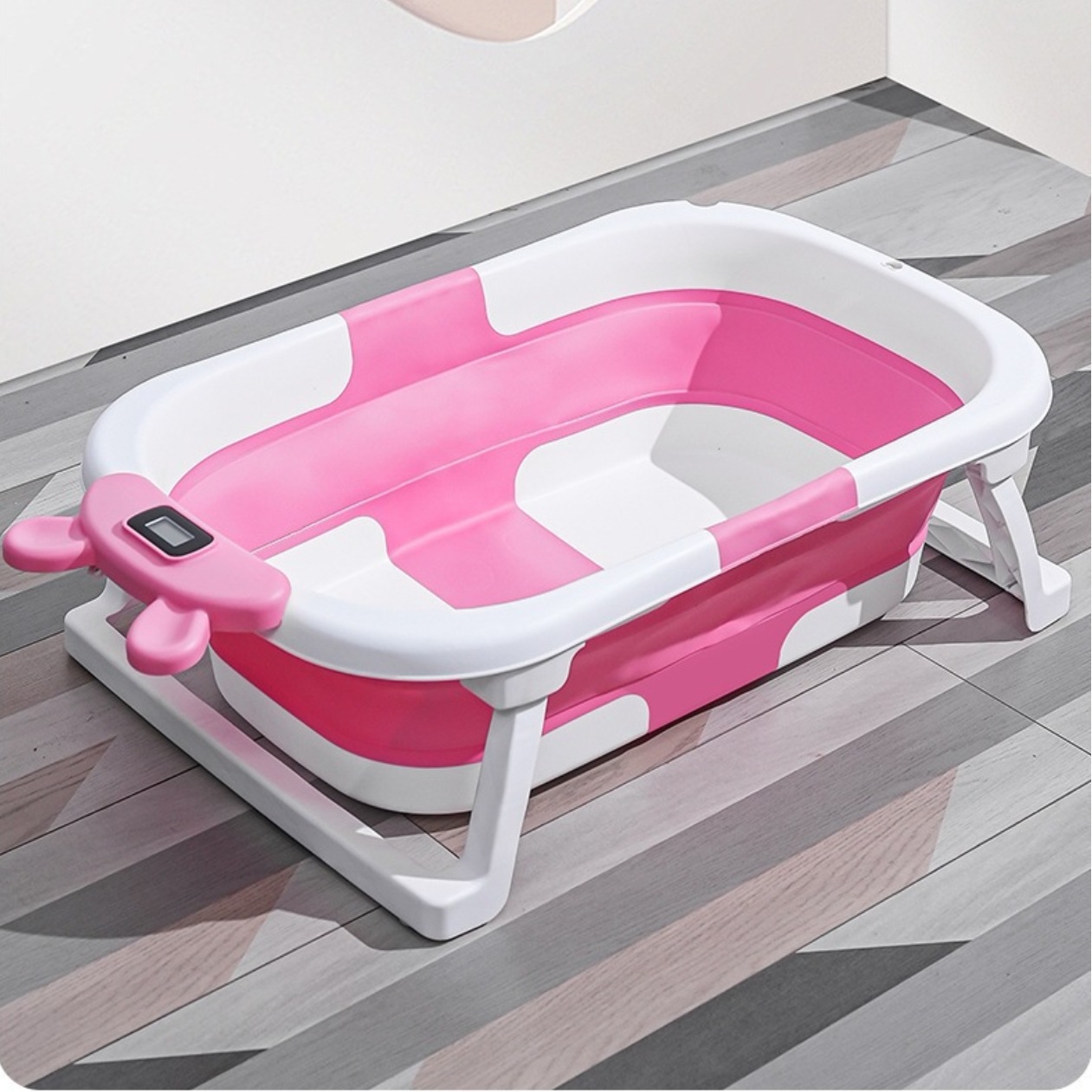 Bañera plegable para bebés y niños, asiento reclinable, portátil, ideal para recién nacidos y uso doméstico