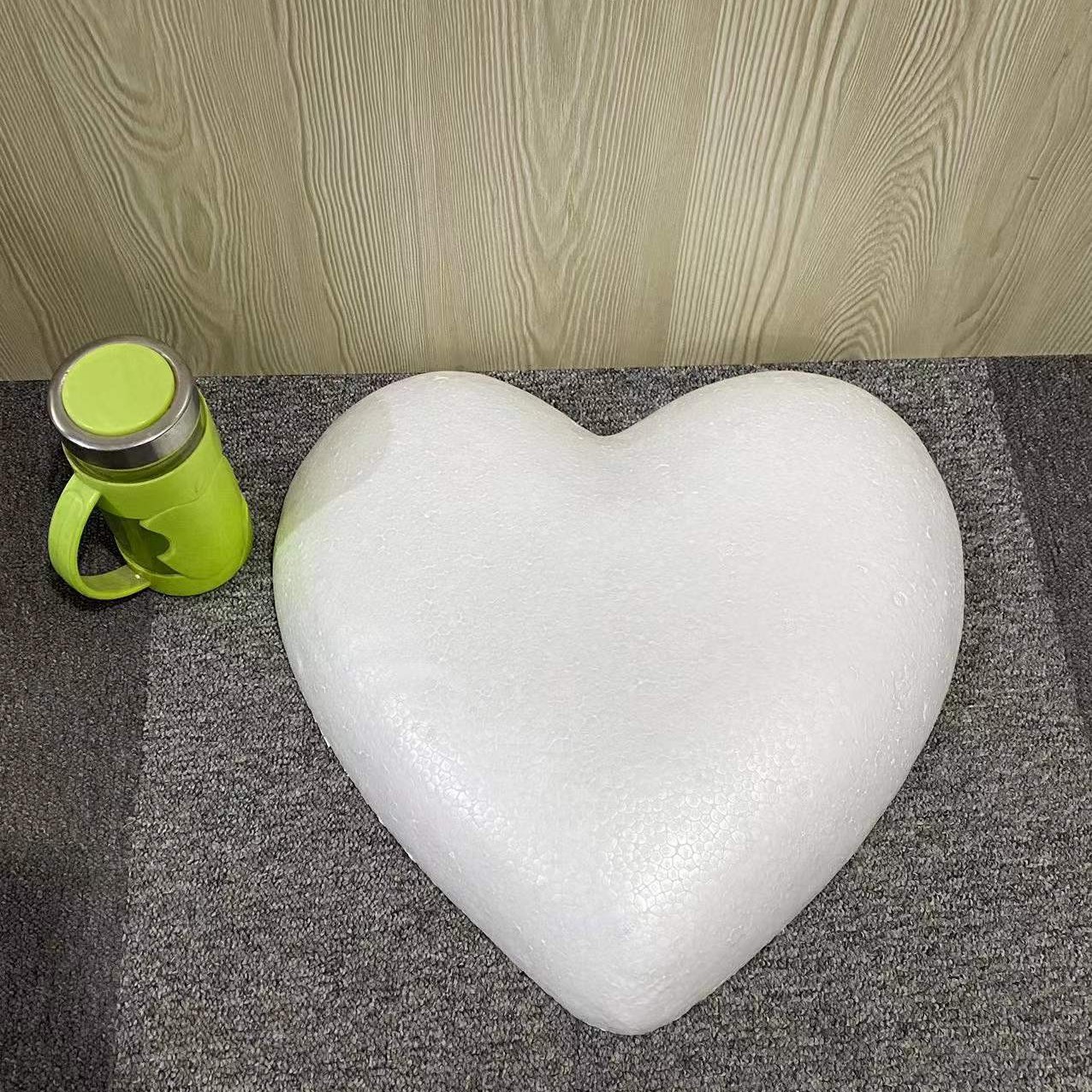 Baolilong espuma sólida tamaño del corazón melocotón medio amor decoración de la ventana boda apoyos pintados