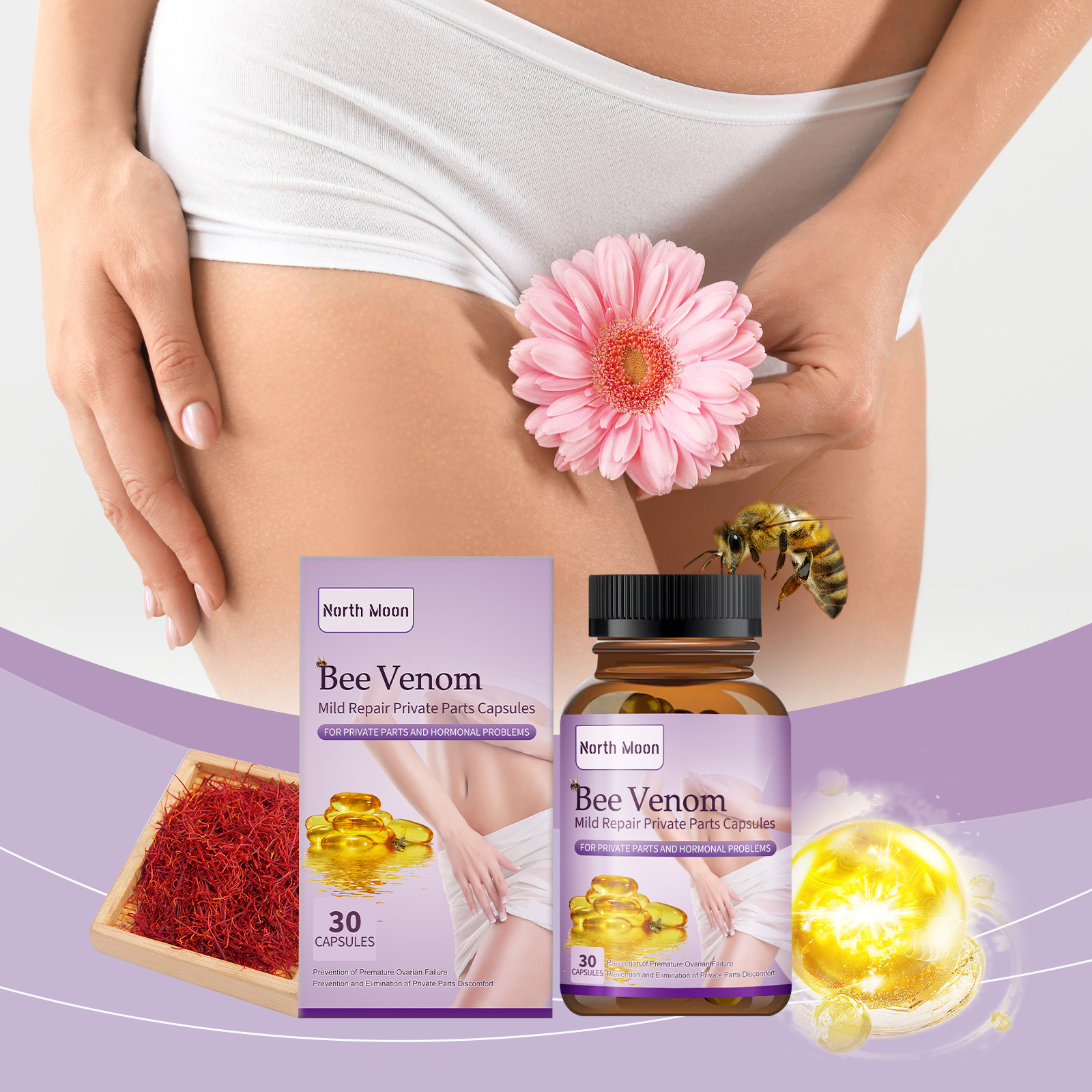 North Moon Women's Body Care Gel Moisturizing and Hydrating Gentle Body Care Gel