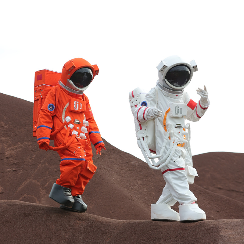 宇航员太空服卡通人偶服装航天员头套人穿行走宇宙之心衣服