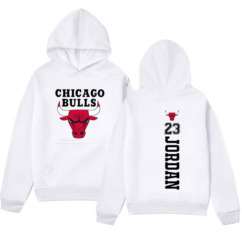 Cross-Border Men's CHICAGO cattle basketball sweater Flying Man No. 23 hoodie street fashion sports sweater jacket