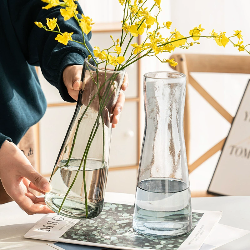 Простой скандинавский стиль творческой стеклянной вазы