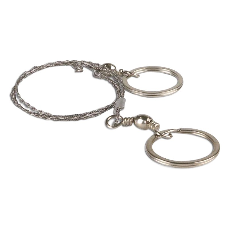 Sierra de alambre con sierra de cuerda de anillo sierra de alambre de supervivencia Sierra de alambre de 4 hilos sierra de cadena de cable de supervivencia sierra de supervivencia de campo