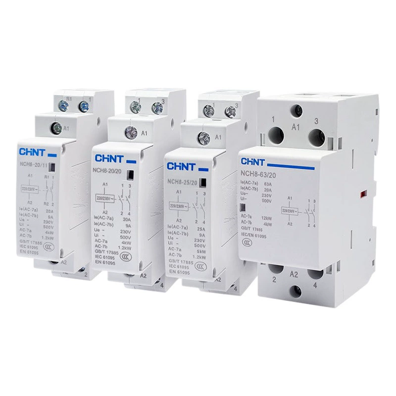 Chint бытовой маленький однофазный контактор переменного тока 220 В NCH8-20/20 20A25A40A2P нормально закрытый нормально открытый