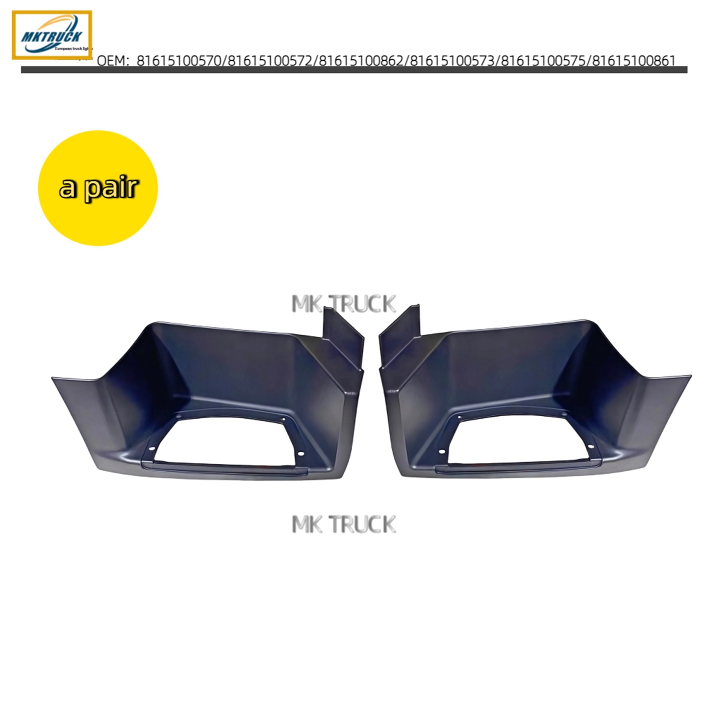 Pedales 81615100570/81615100572 para la fábrica de piezas de camiones Man MAN