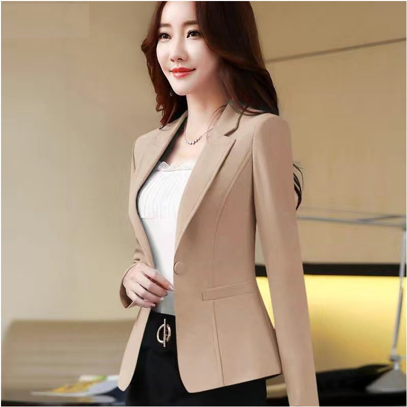 Women's Blazer for Spring and Autumn, Korean Style 2026 New Casual Slim-Fit Jacket for Women