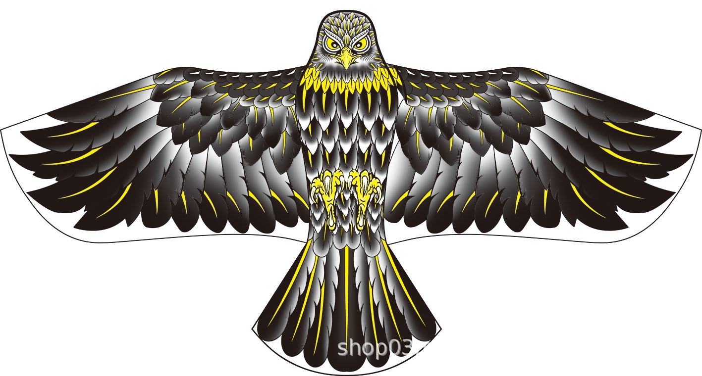 Weifang Eagle cometa al por mayor pastoral pájaros aterrorizadores de pájaros artefactos de la brisa fácil de volar niños dibujos animados adultos fabricantes de cometas