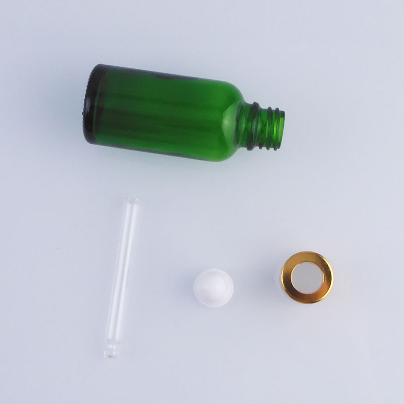厂家现货20ml绿色精油瓶化妆品小样原液分装玻璃滴管小样精油瓶|undefined