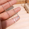 Silver necklace stainless steel, chain for key bag , Korean style, does not fade, simple and elegant design, internet celebrity