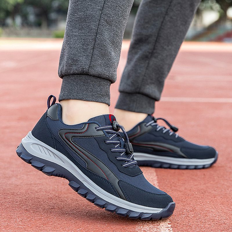 9109 진한 파란색 남성용 미끄럼 방지 부드러운 밑창 무료 양말