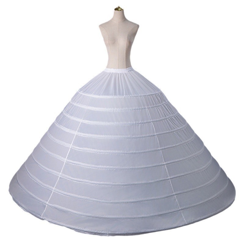 Wholesale Foreign Trade 10-Steel-Ring Petticoats, Enlarged 8-Ring Steel Hoop Wedding Dress Lolita Underskirt, Cross-Border 12-Ring Petticoat