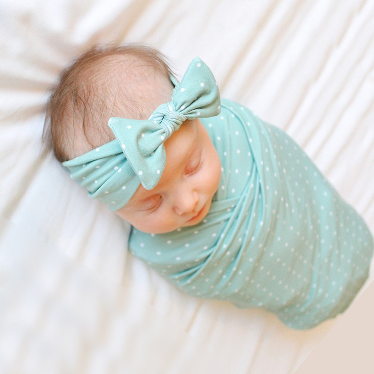 Fashion Baby Swaddle Rabbit Ears Hair Band Solid Color Baby Wrapped Blanket display picture 18