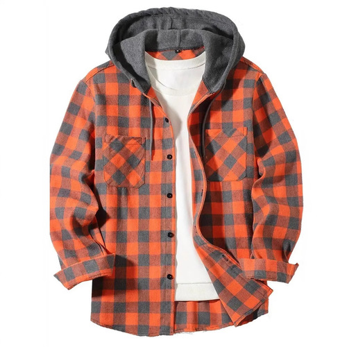 2025 Amazon TEMU Shein Bestselling Four Seasons Leisure Plaid Hooded Sweatshirt
