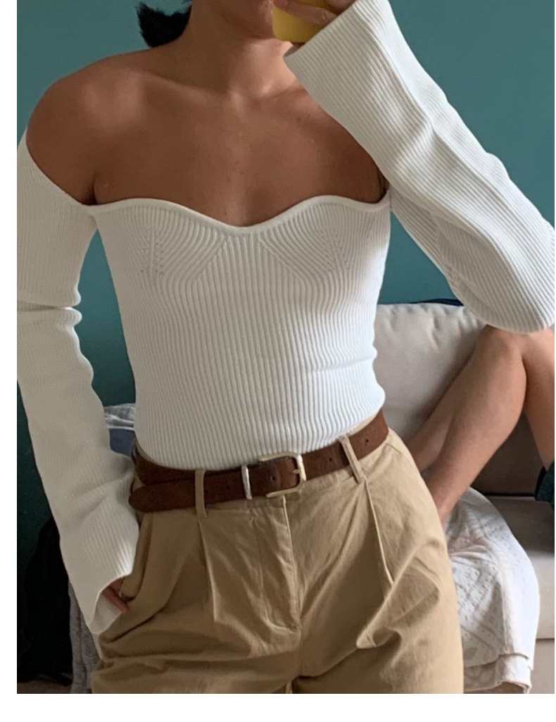Spring Summer pirational Sexy Arc Hem Side Slit Inner Sweater Sweater 5 Spring Summer pirational Sexy Arc Hem Side Slit Inner Sweater Sweater