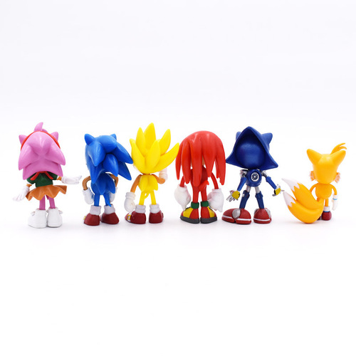 Generation 1, 6 Sonic Sonic figures, Super Sonic Mouse, Flying Squirrel toy, game model, doll ornaments