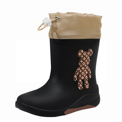 Rain boots Japanese children's rain boots anti-skid water boots girls students baby boots cute girls anti-skid water shoes women's models