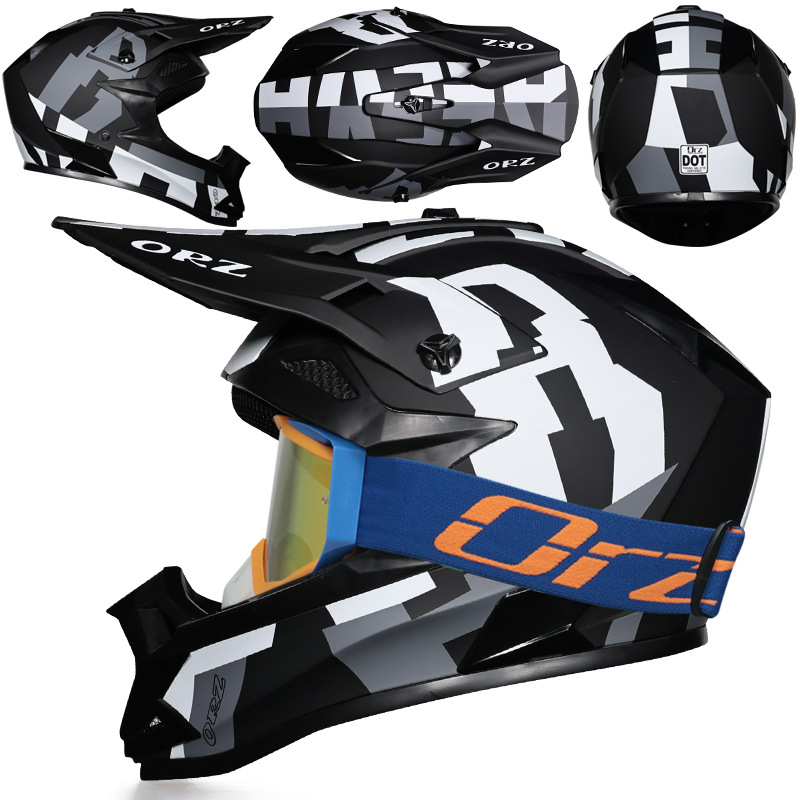 Nuevo casco de ciclismo Off-Road Orz, casco de rally para hombres y mujeres, casco todoterreno transpirable de carreras ADV de talla grande